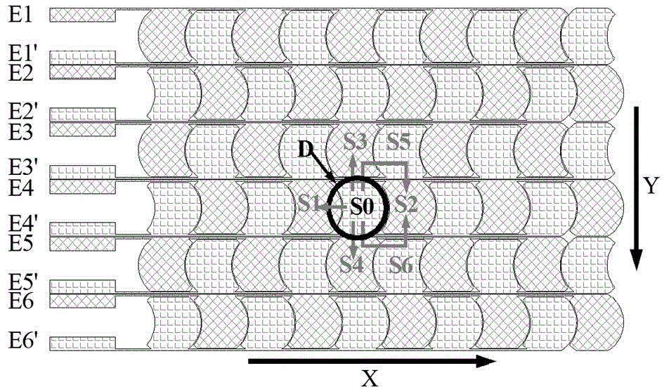 Two-dimensional digital micro-fluidic chip based on one-way liquid drop transport