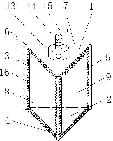 Novel three-face adjustable LED panel light