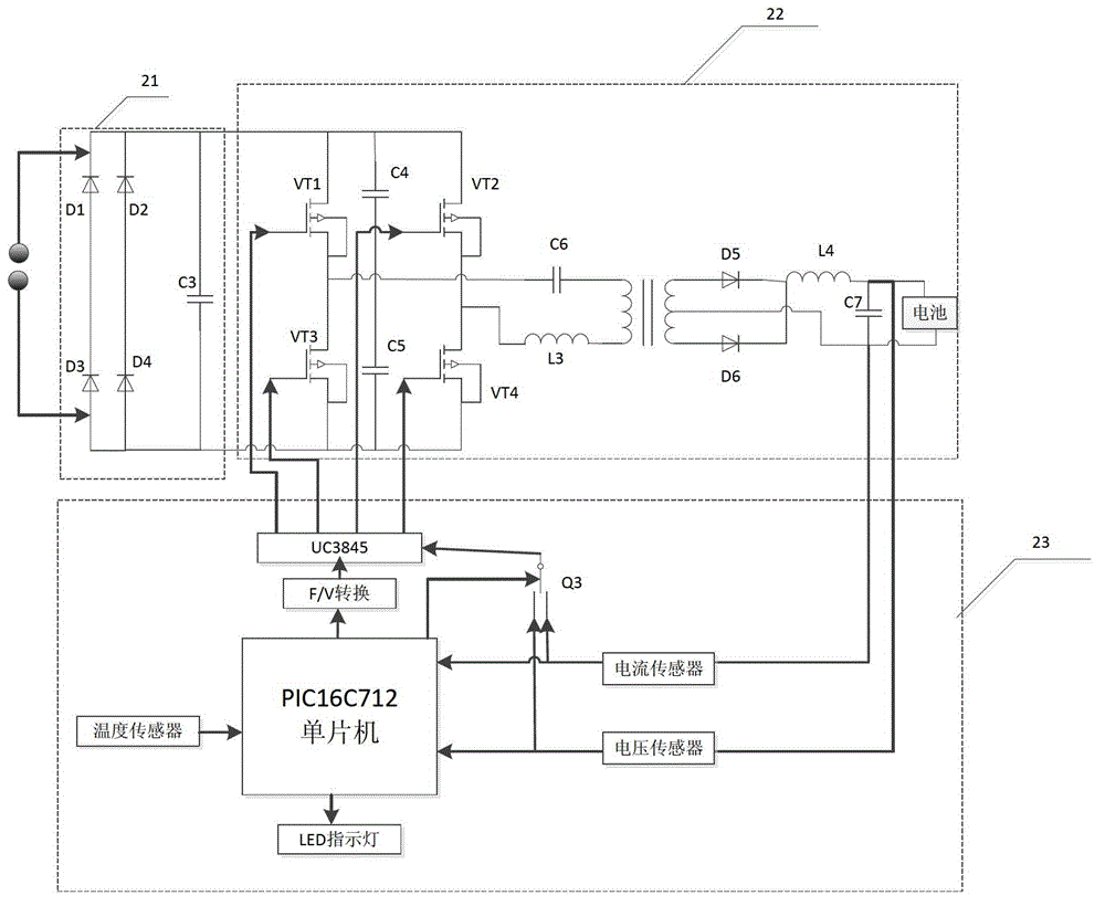 Charging system for battery of solar powered automobile