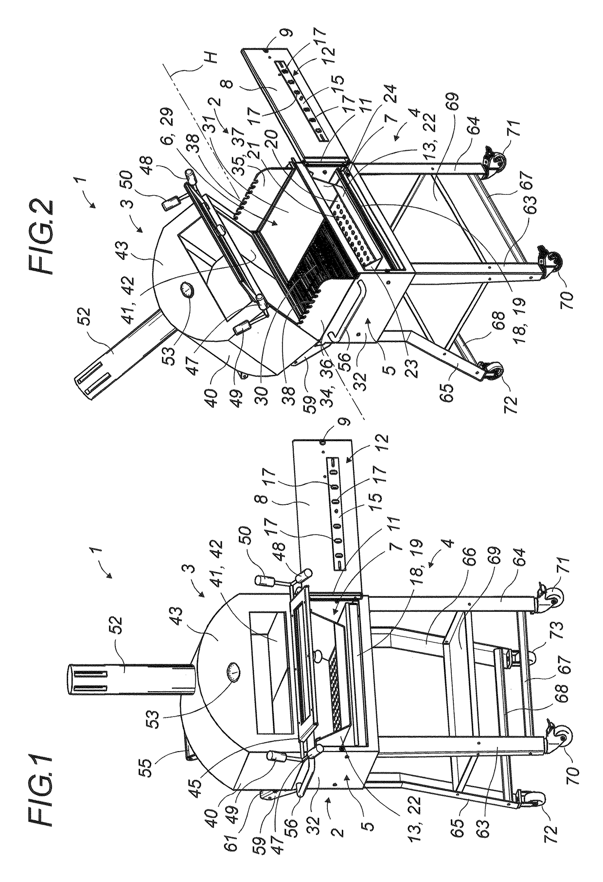 Multi-functional outdoor cooking assembly