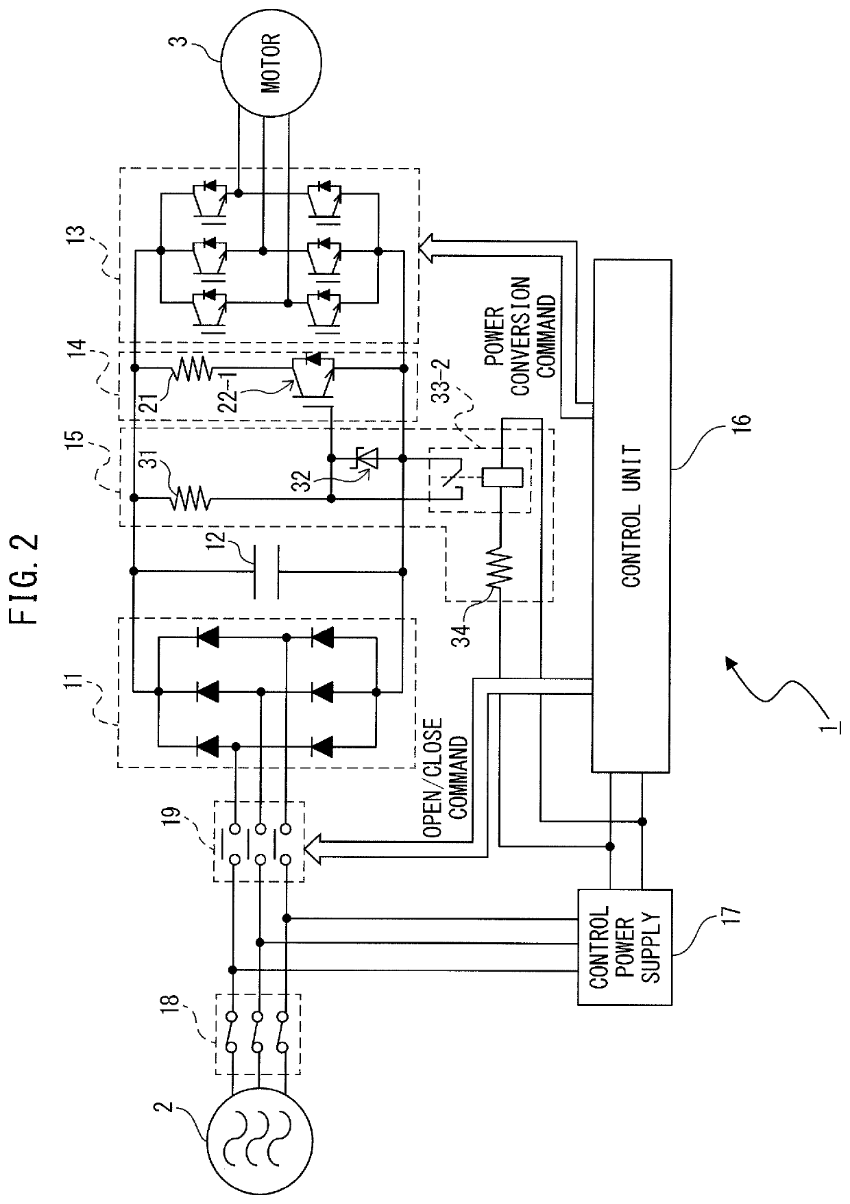 Motor drive apparatus equipped with discharge circuit of capacitor of DC link