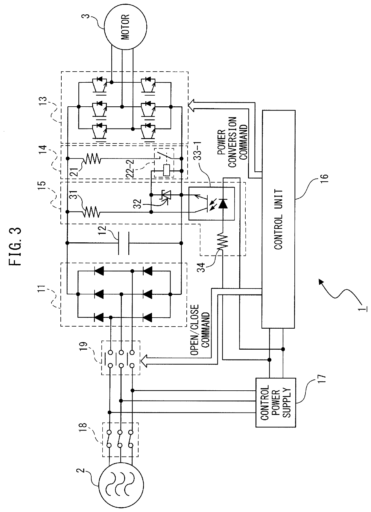 Motor drive apparatus equipped with discharge circuit of capacitor of DC link