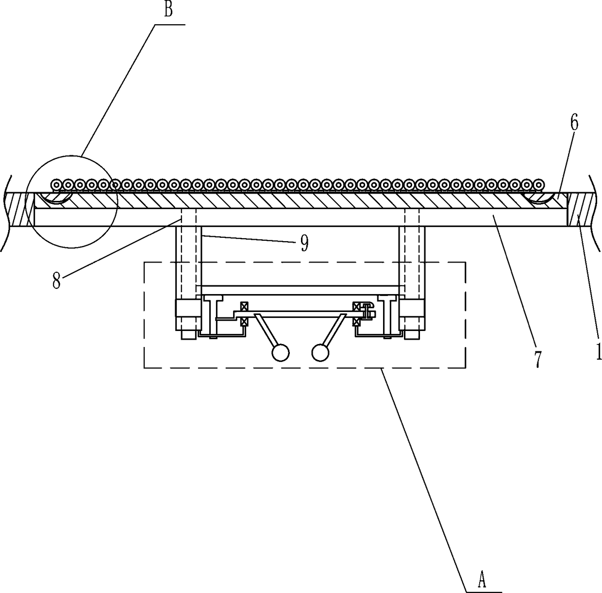 Medical auxiliary turning-over device