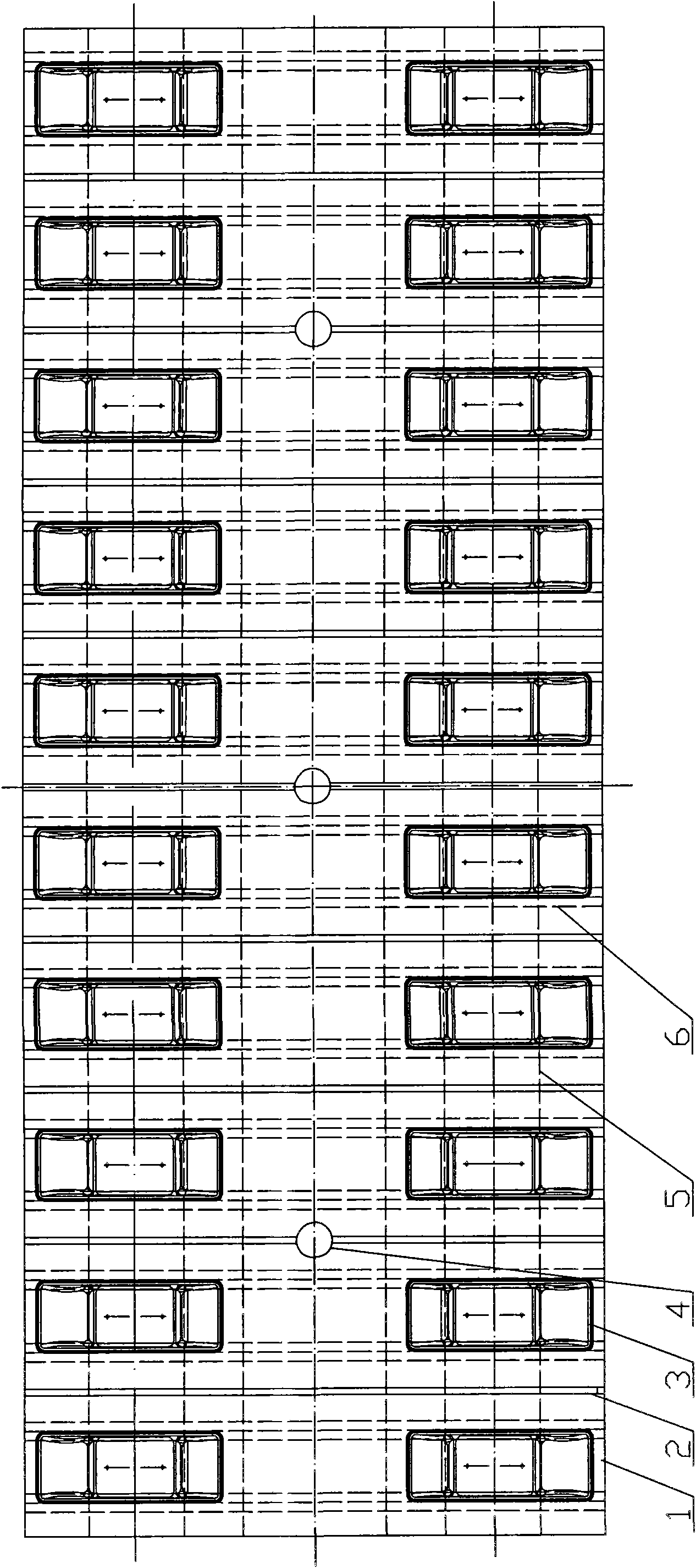 Dual-direction pre-tensioning system prestressed concrete track slab