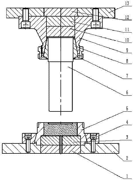 Cold extrusion forming die fixture and cold extrusion forming method for aluminum rear covers of cellphones