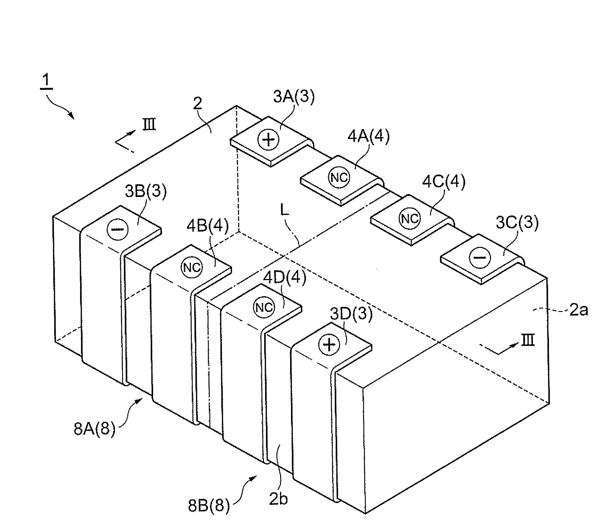 Multilayer capacitor array