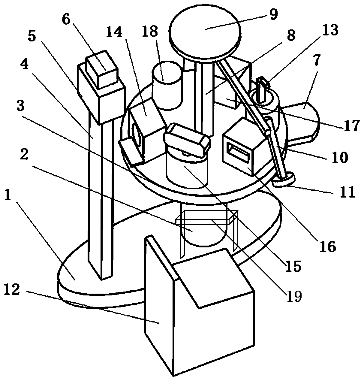 Comprehensive intelligent ophthalmologic examination table and control method