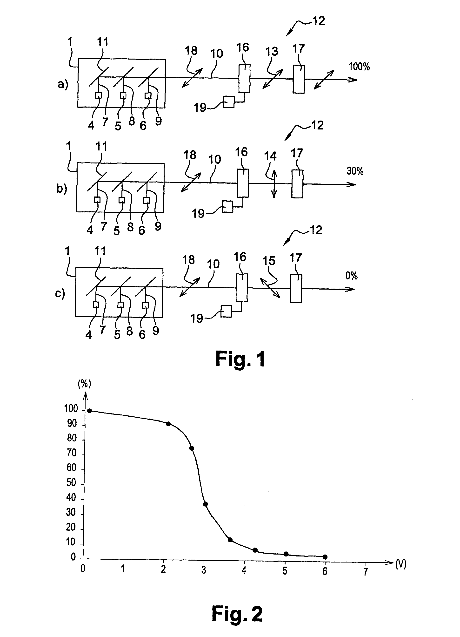 System and method for projecting an image and display using said system