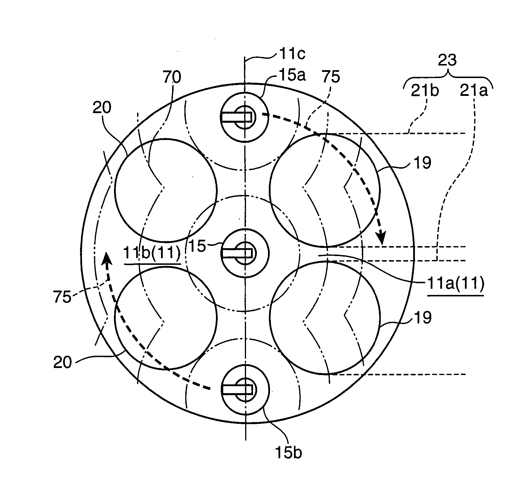 Combustion chamber structure for sparkignition engine