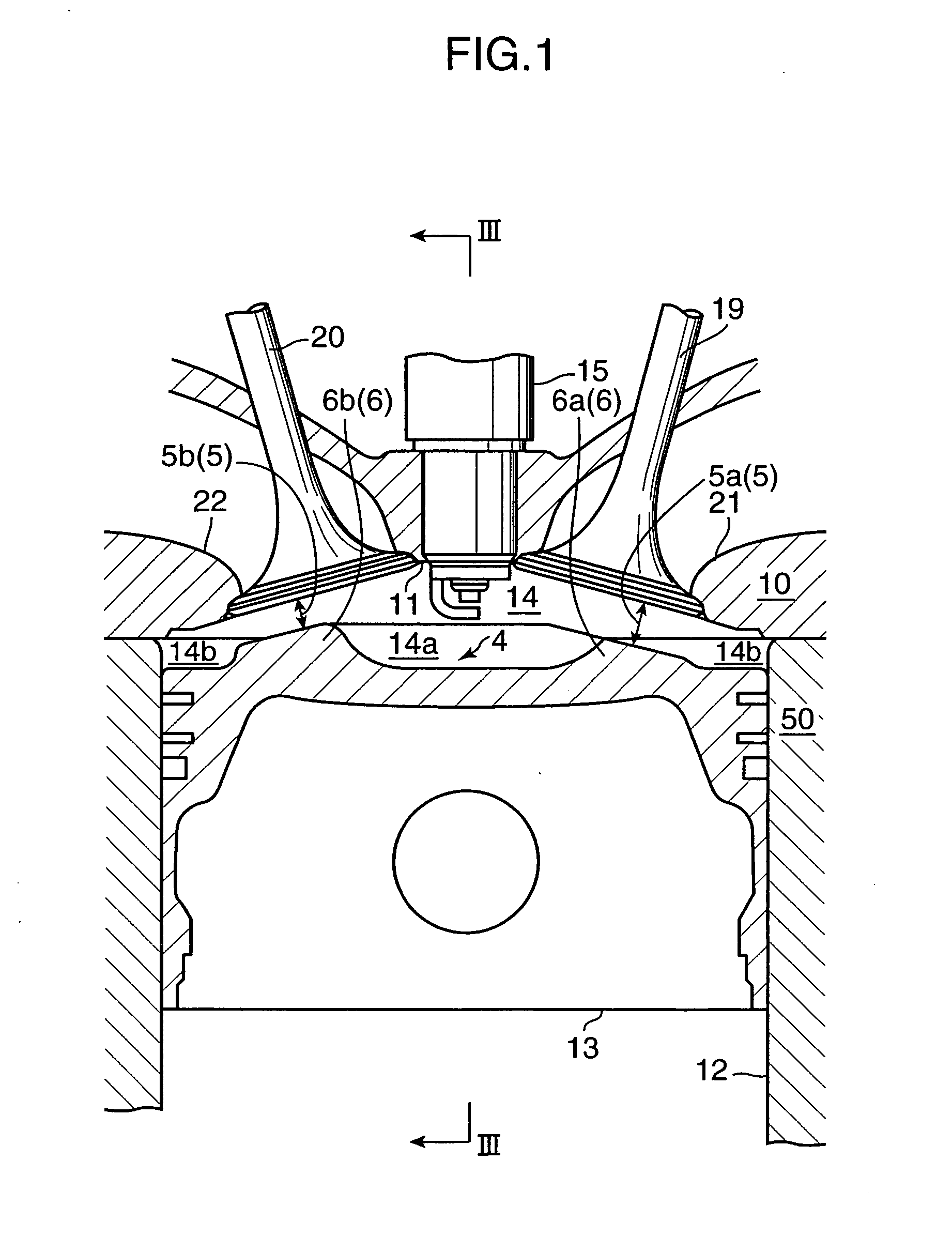 Combustion chamber structure for sparkignition engine