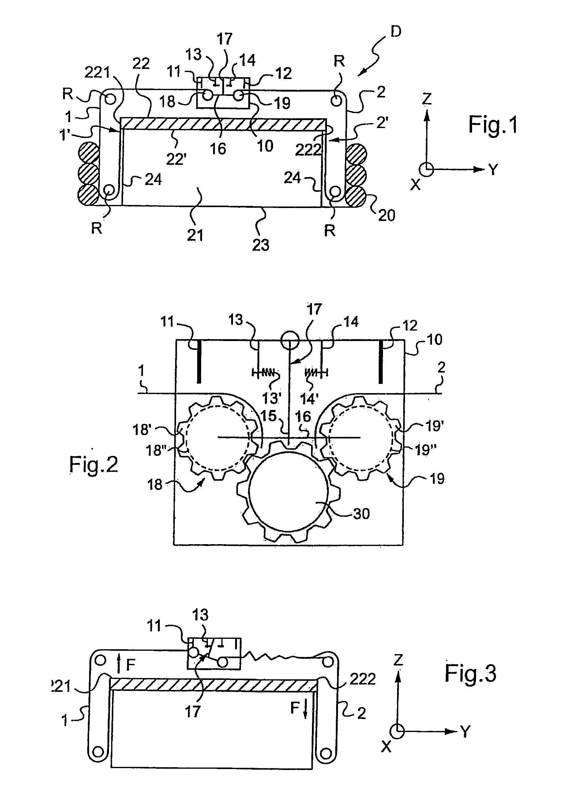 Device for opposing sloshing in a flexible tank