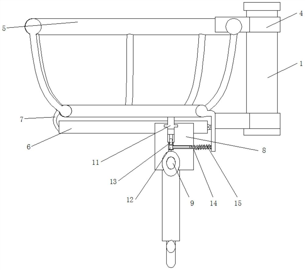 A shared bicycle lock for preventing lost objects