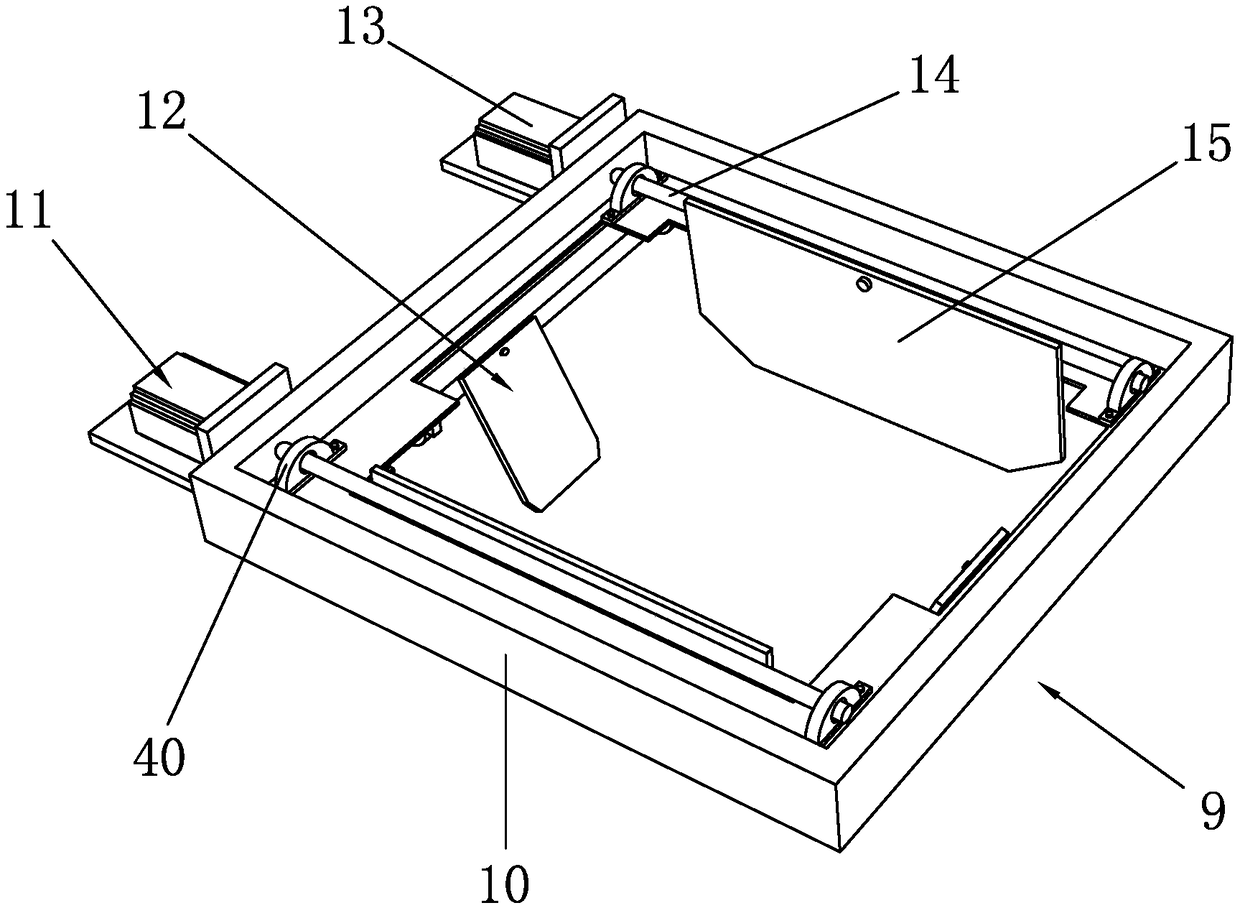 Packaging device for finished product of lampblack machine glass cover plate