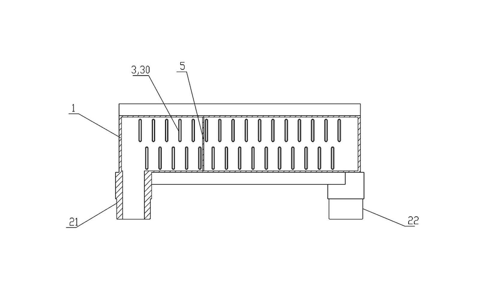 Fin-and-tube main heat exchanger for gas heating water heater and manufacturing method thereof