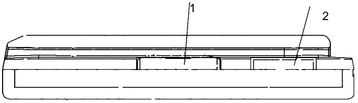 A card swiping slot and a card swiping device with a physical interface embedded in a non-card reading position