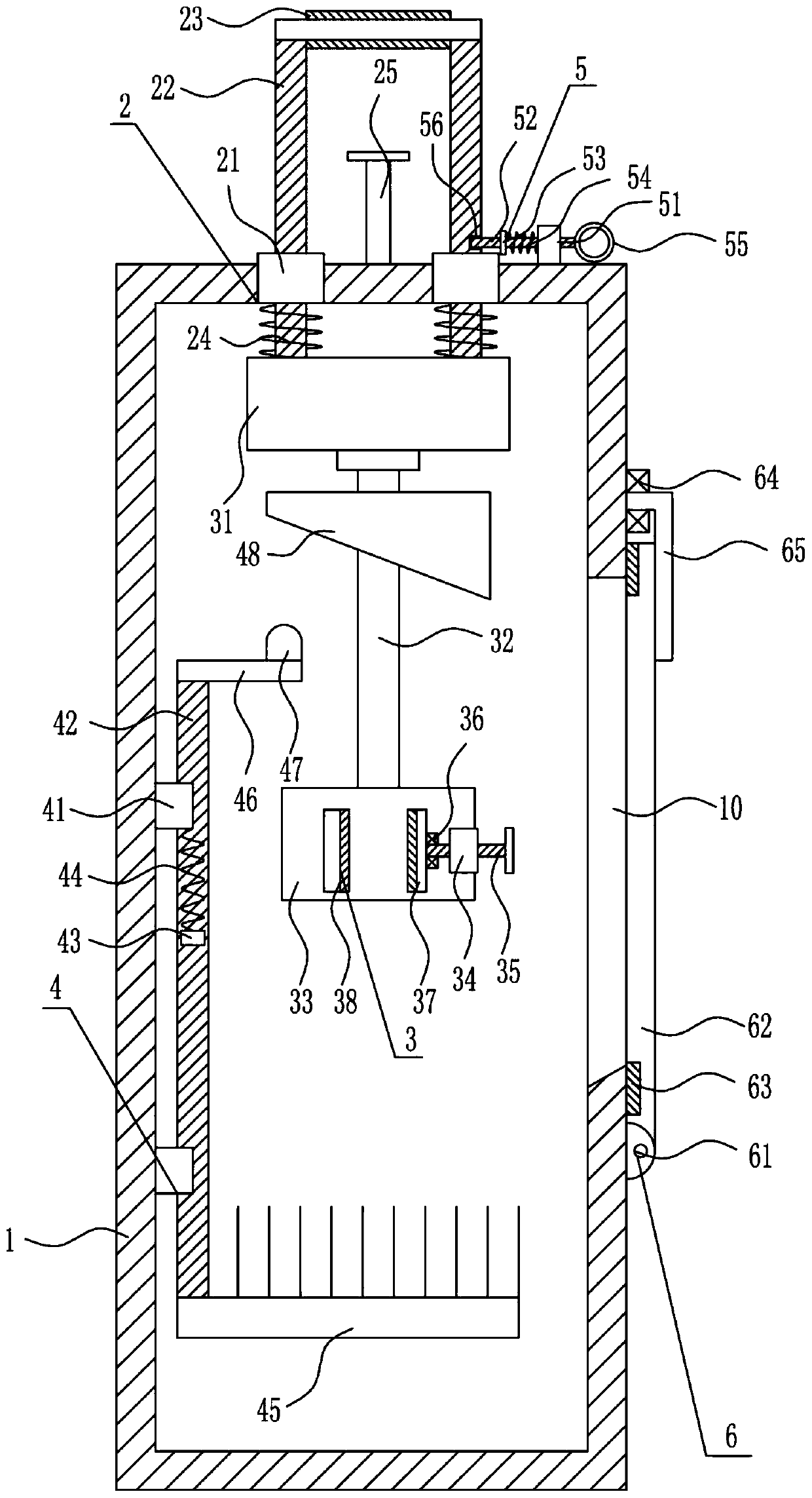 A cosmetic brush cleaning device