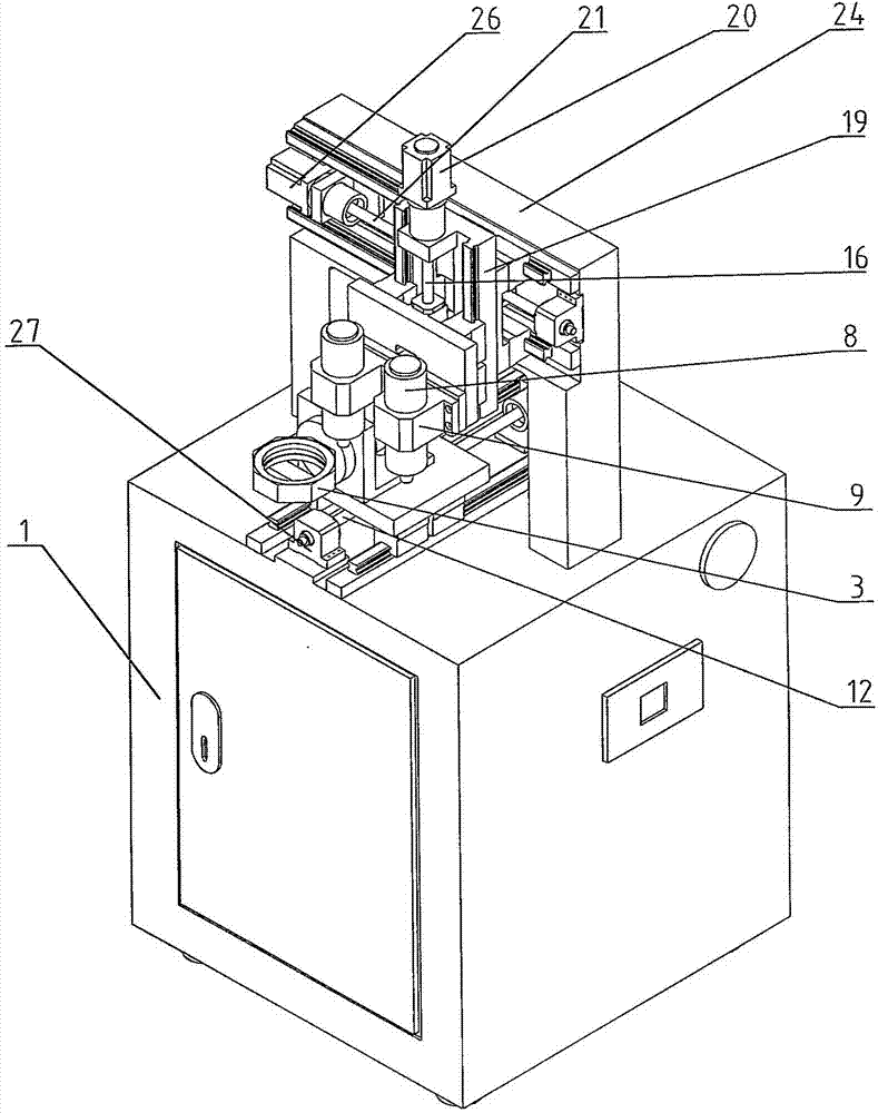 Artificial tooth machining machine