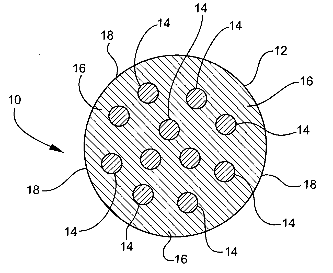 Transparent, reinforced, composite fiber and articles made therefrom