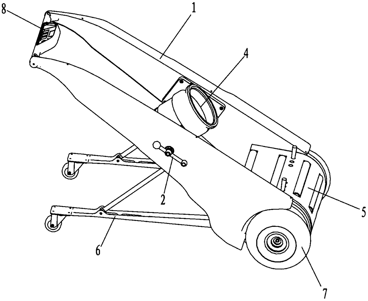 Water band laying and recovering device