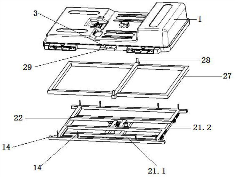 Disassembling and assembling system and disassembling and assembling method for power battery box with side edge having telescopic function