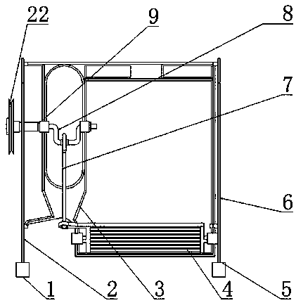 Foot crank-rocker air screen for sorting radix notoginseng seeds