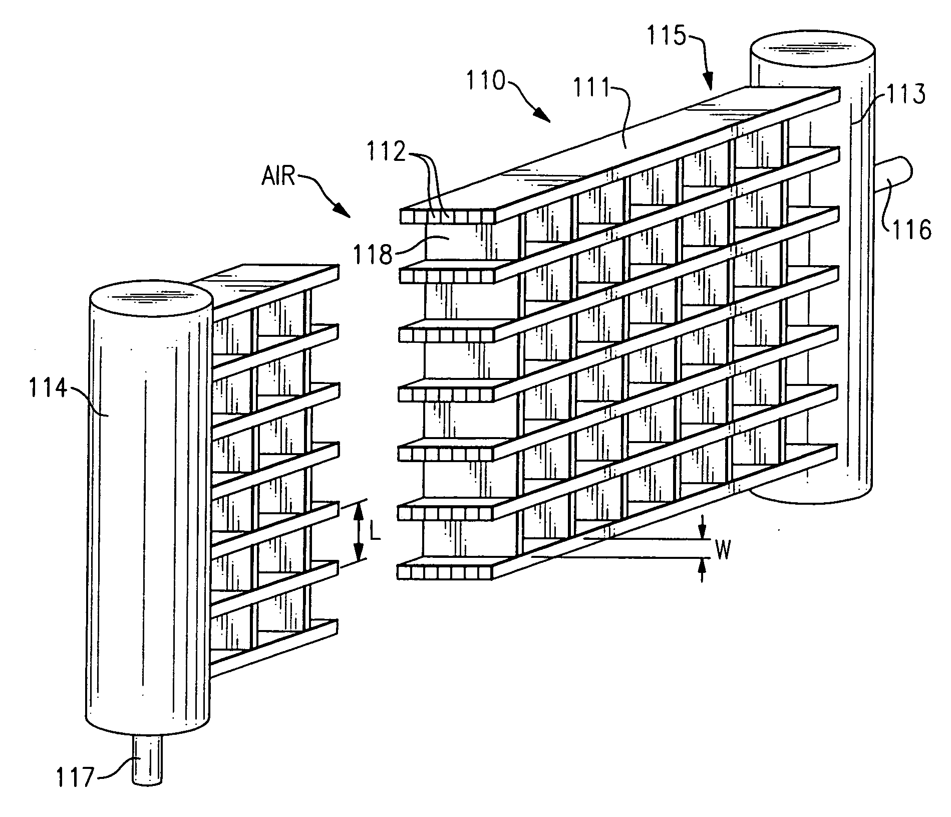 Foul-resistant condenser using microchannel tubing