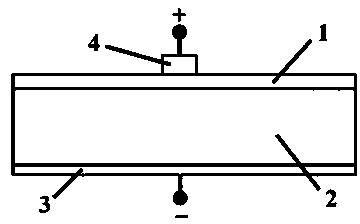 Silicon schottky junction taking Bi2Se3 film as contact layer and preparation method