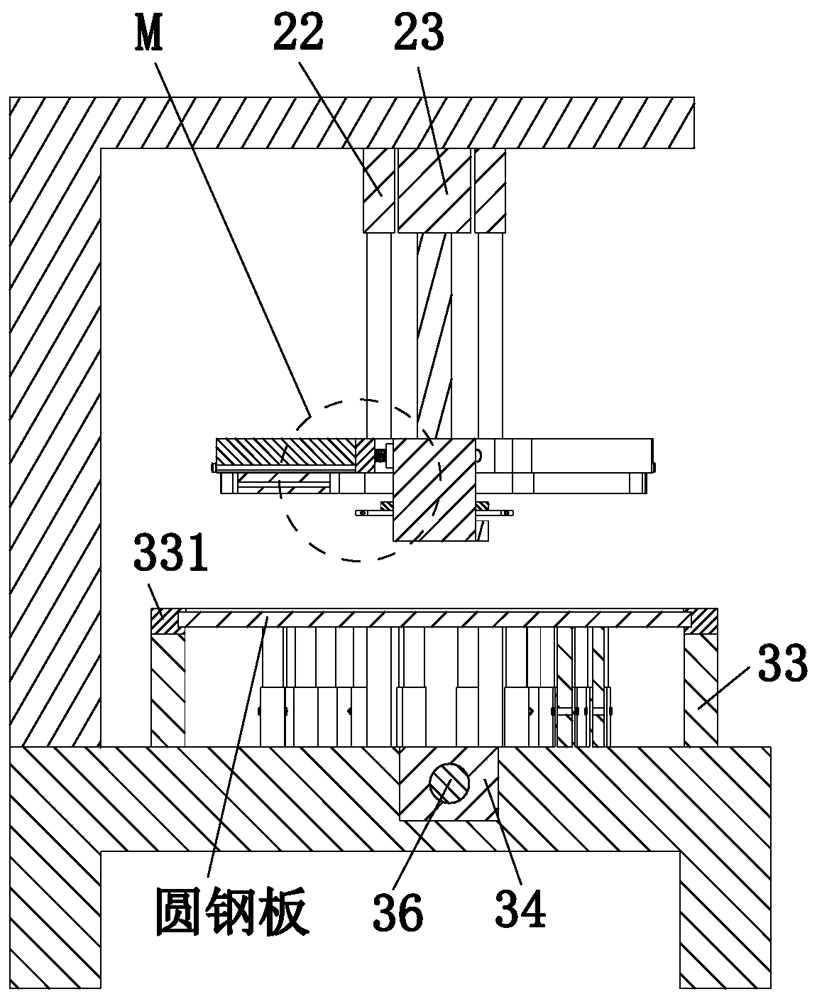 Motor stator punching machining machine