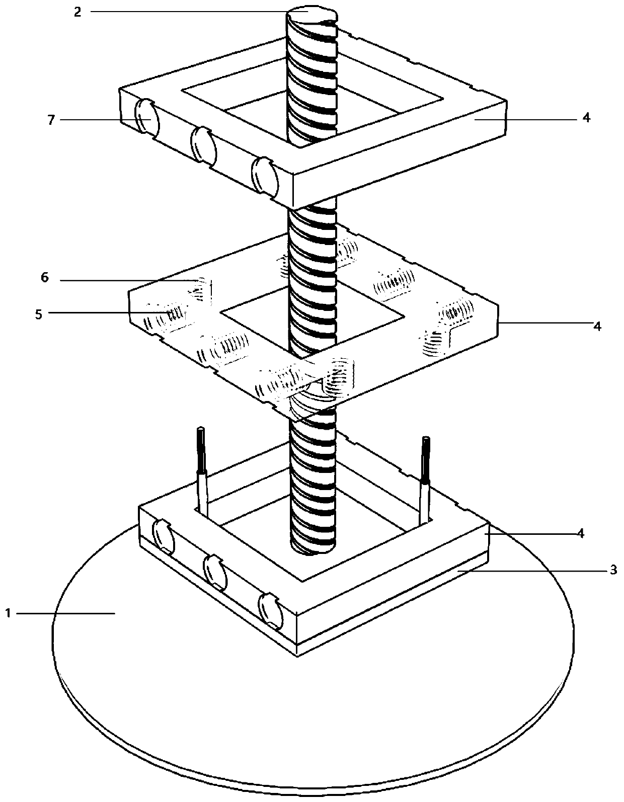 Physical function rehabilitation training pile