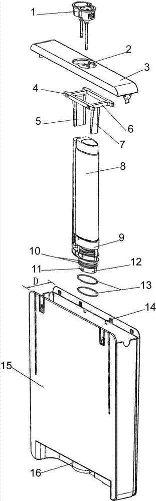 Improved structure applicable to water tank