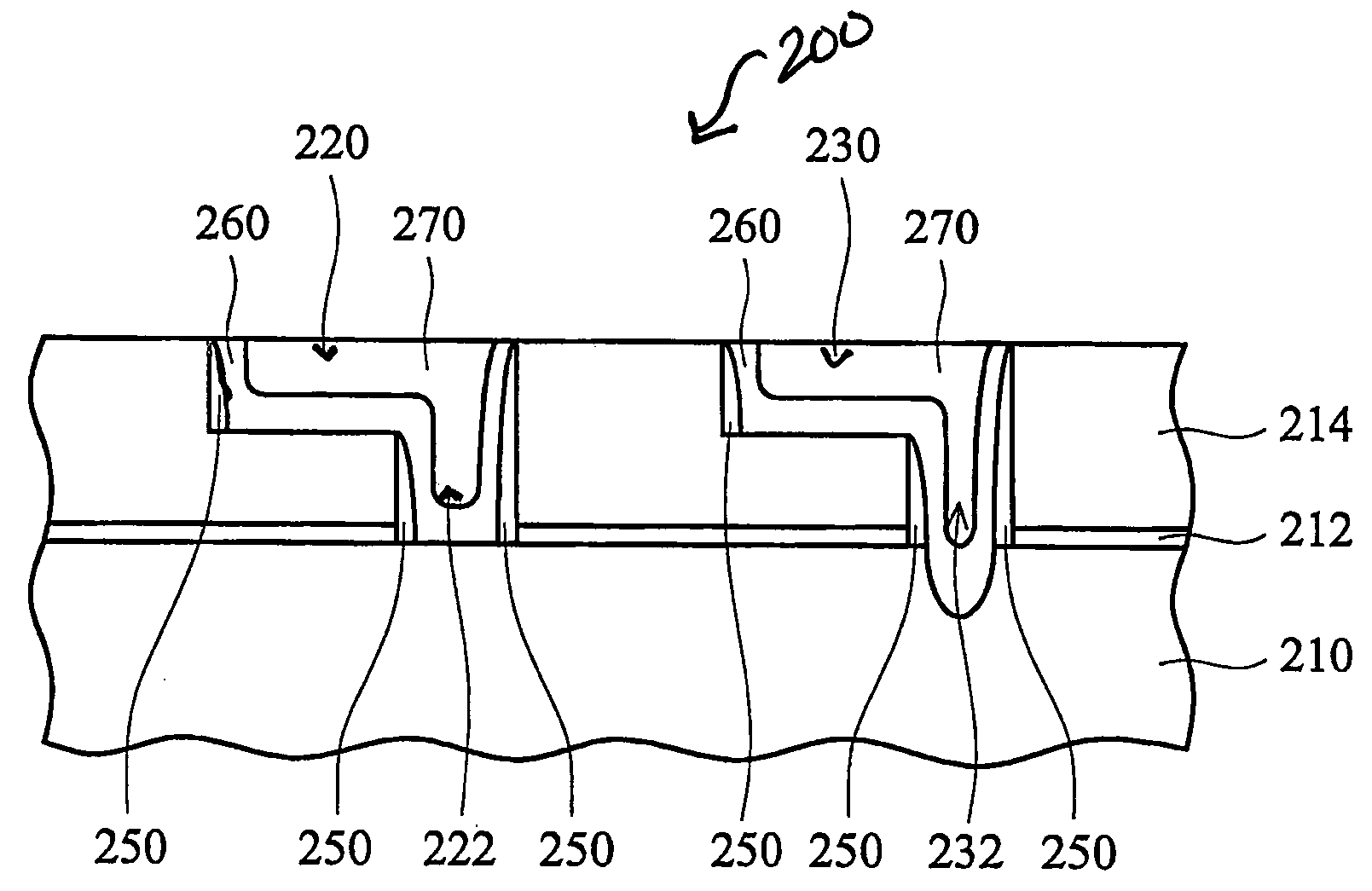 Diffusion barrier for damascene structures