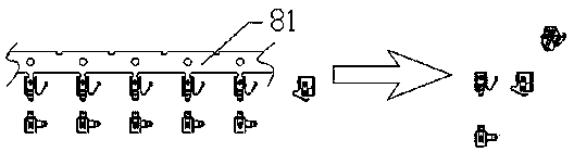 Movable cutting edge mechanism of progressive stamping die