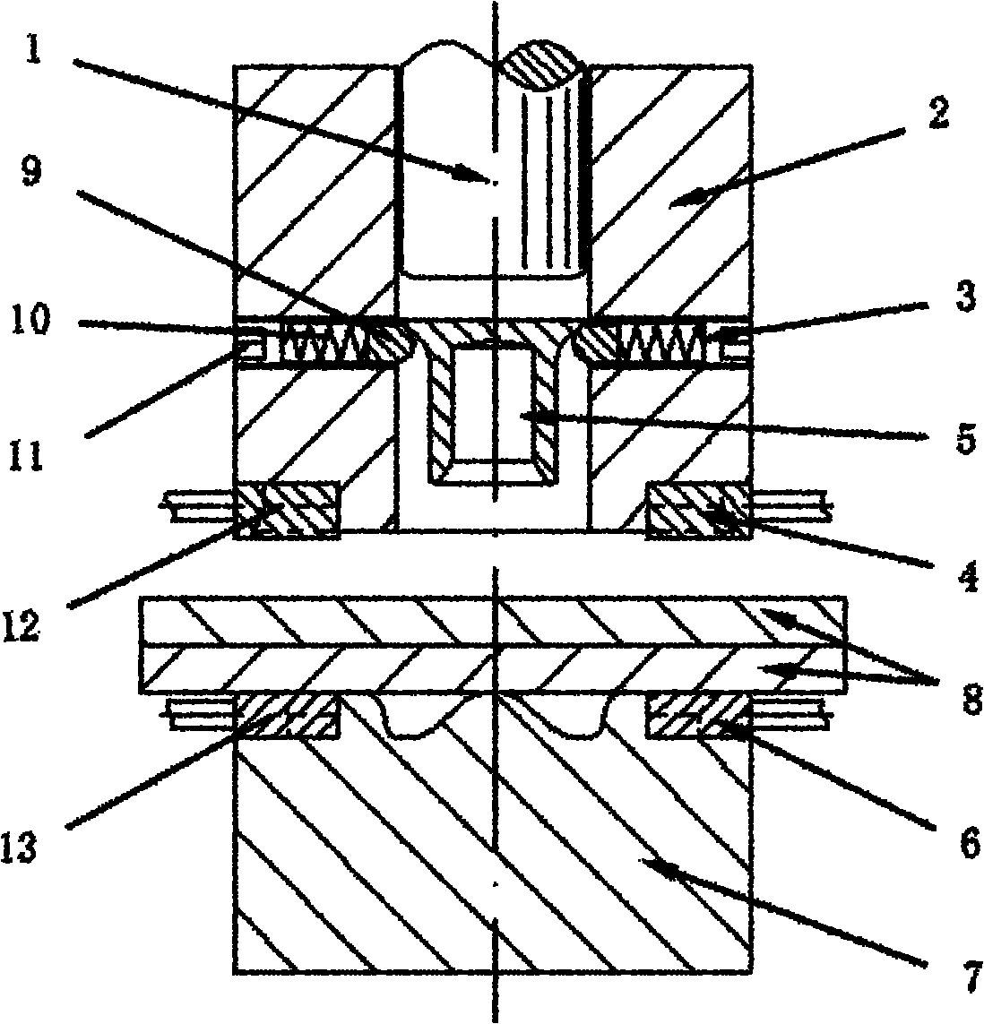 Electroplastic self-piercing riveting device