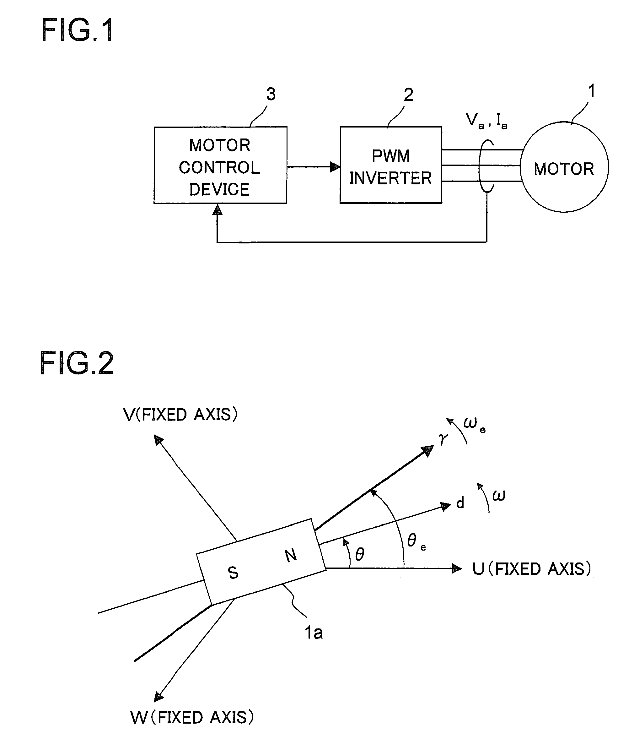 Motor control device and compressor