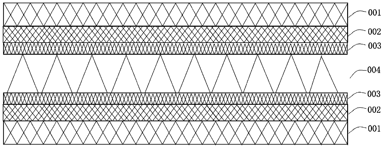 Weft-knitted fabric with multilayer structure and knitting method thereof