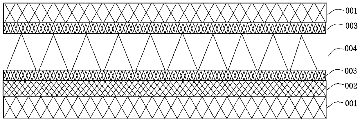 Weft-knitted fabric with multilayer structure and knitting method thereof