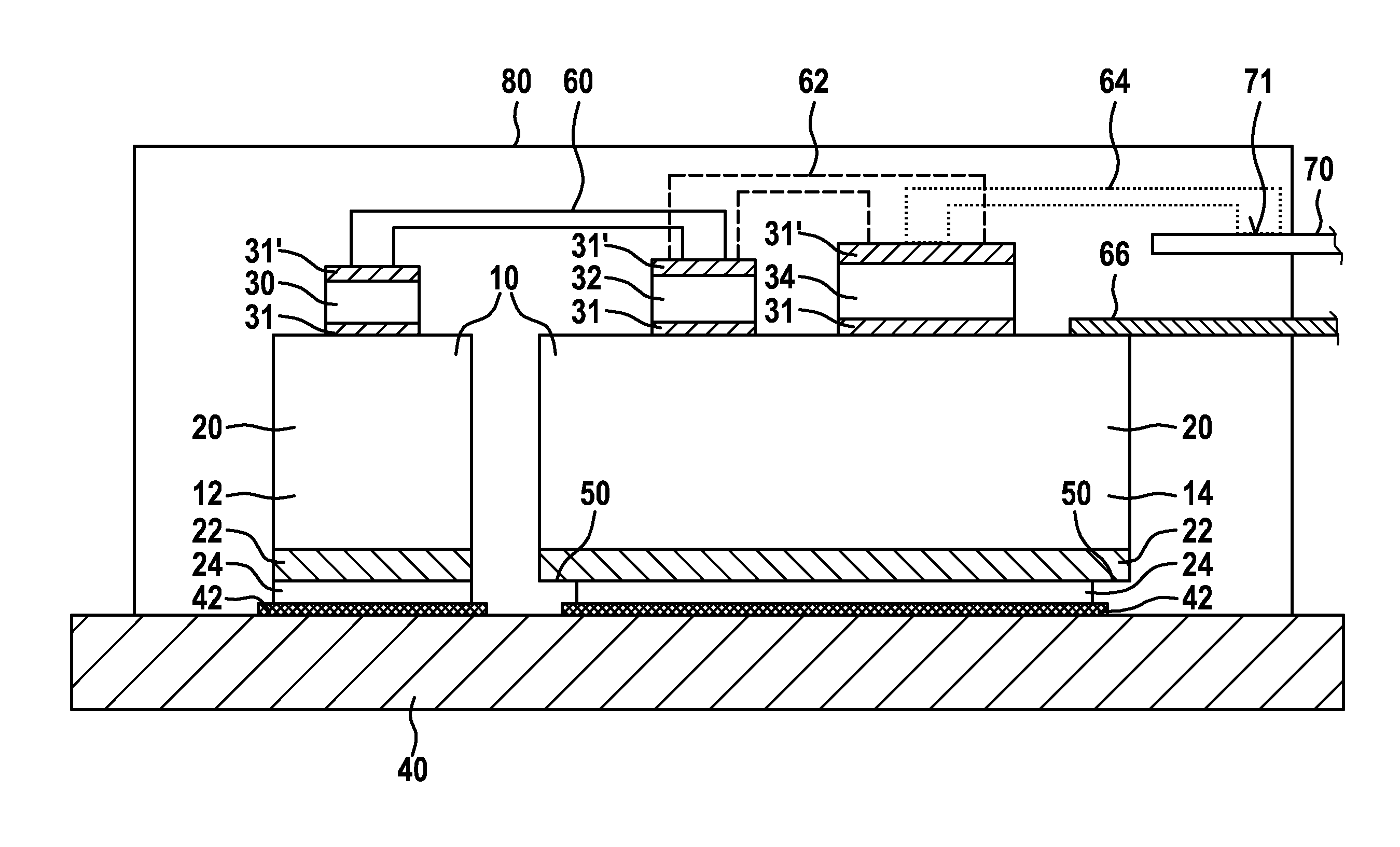 Method for producing and electrical circuit and electrical circuit