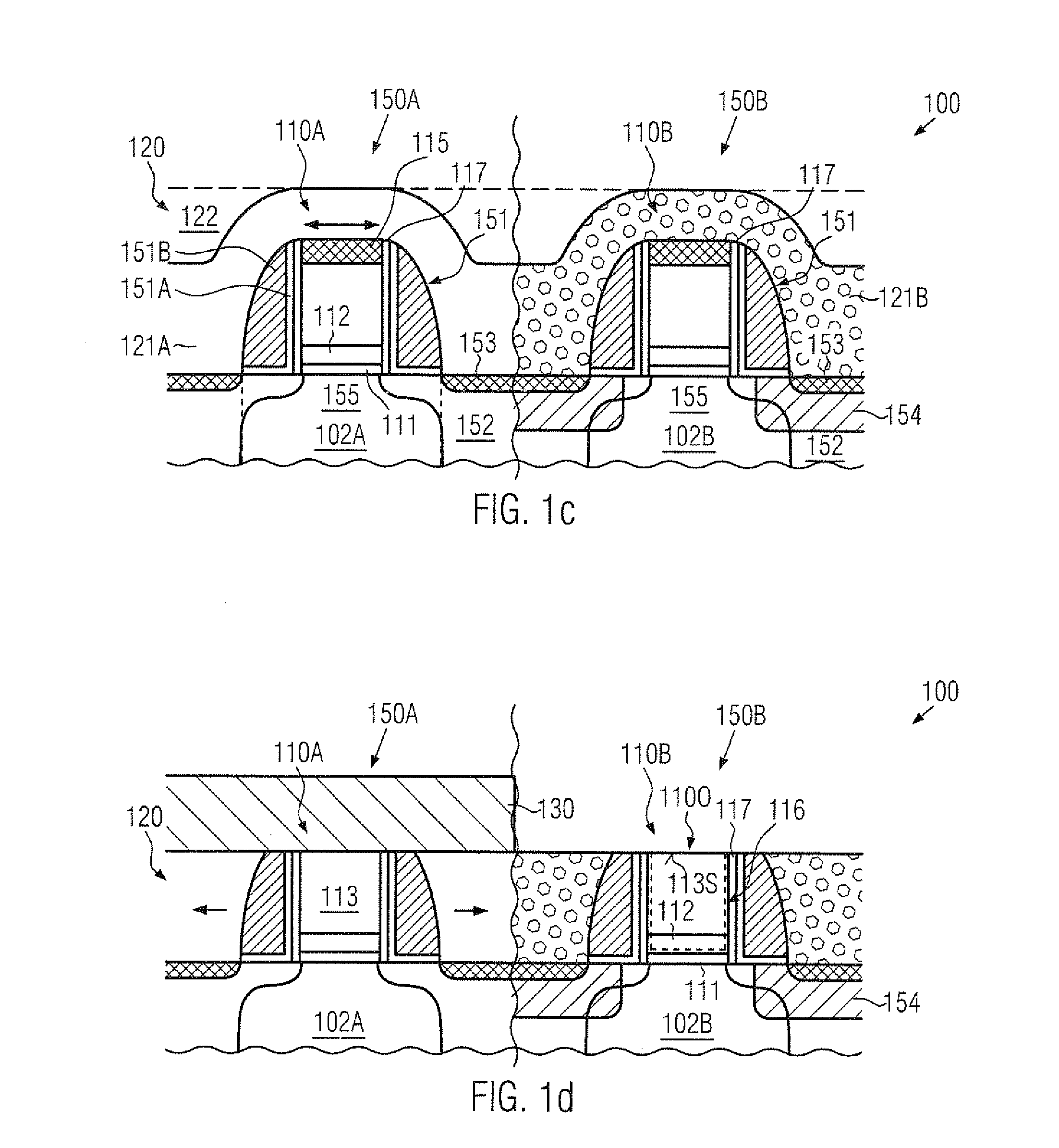 High-k metal gate electrode structures formed at different process stages of a semiconductor device