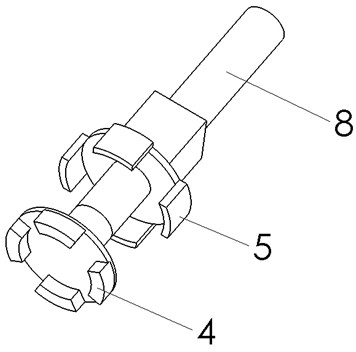 Automatic assembling work head device of curved-surface magnet of voice coil motor