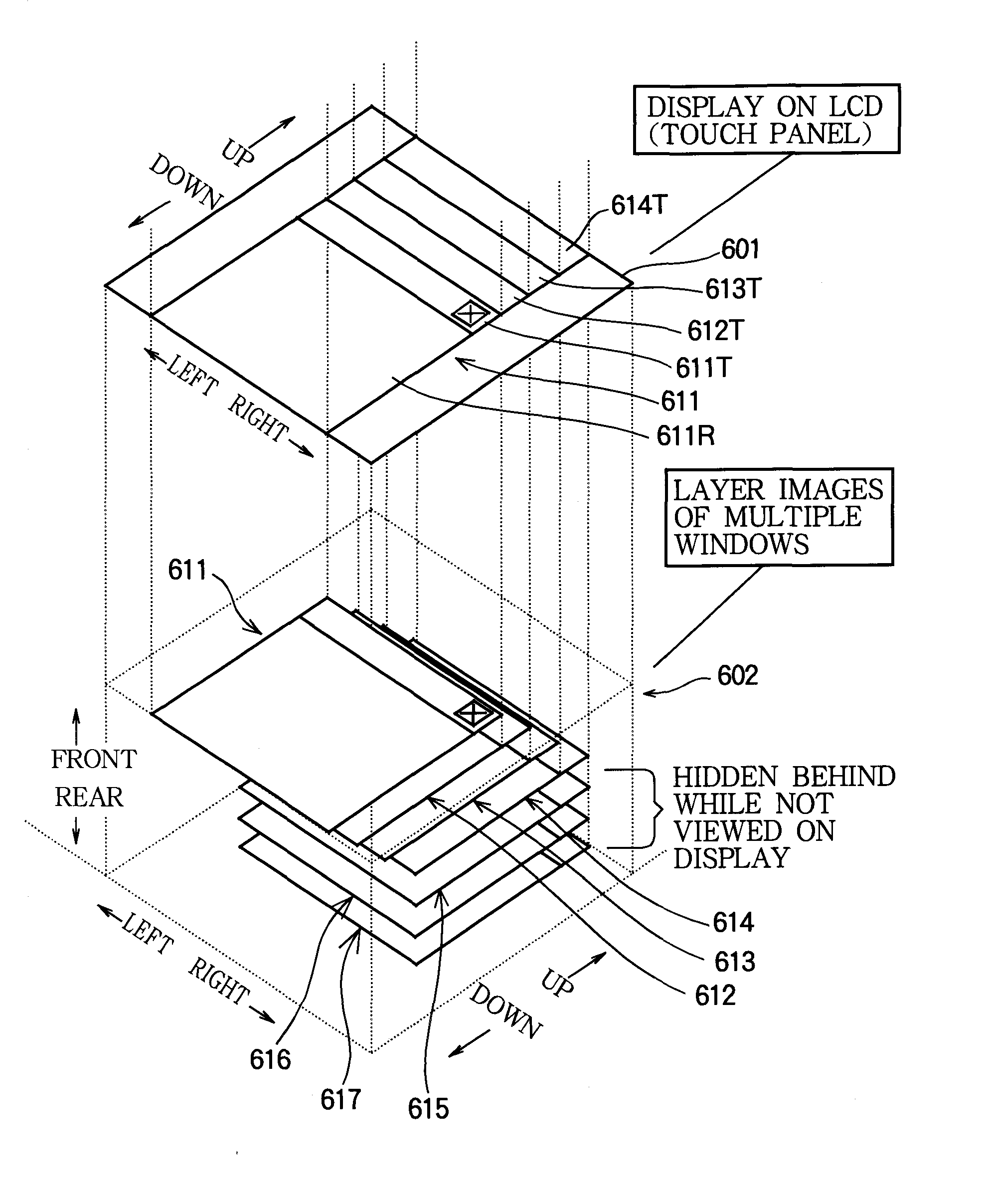 Mixer device, method for controlling windows of mixer device, and program for controlling windows of mixer device