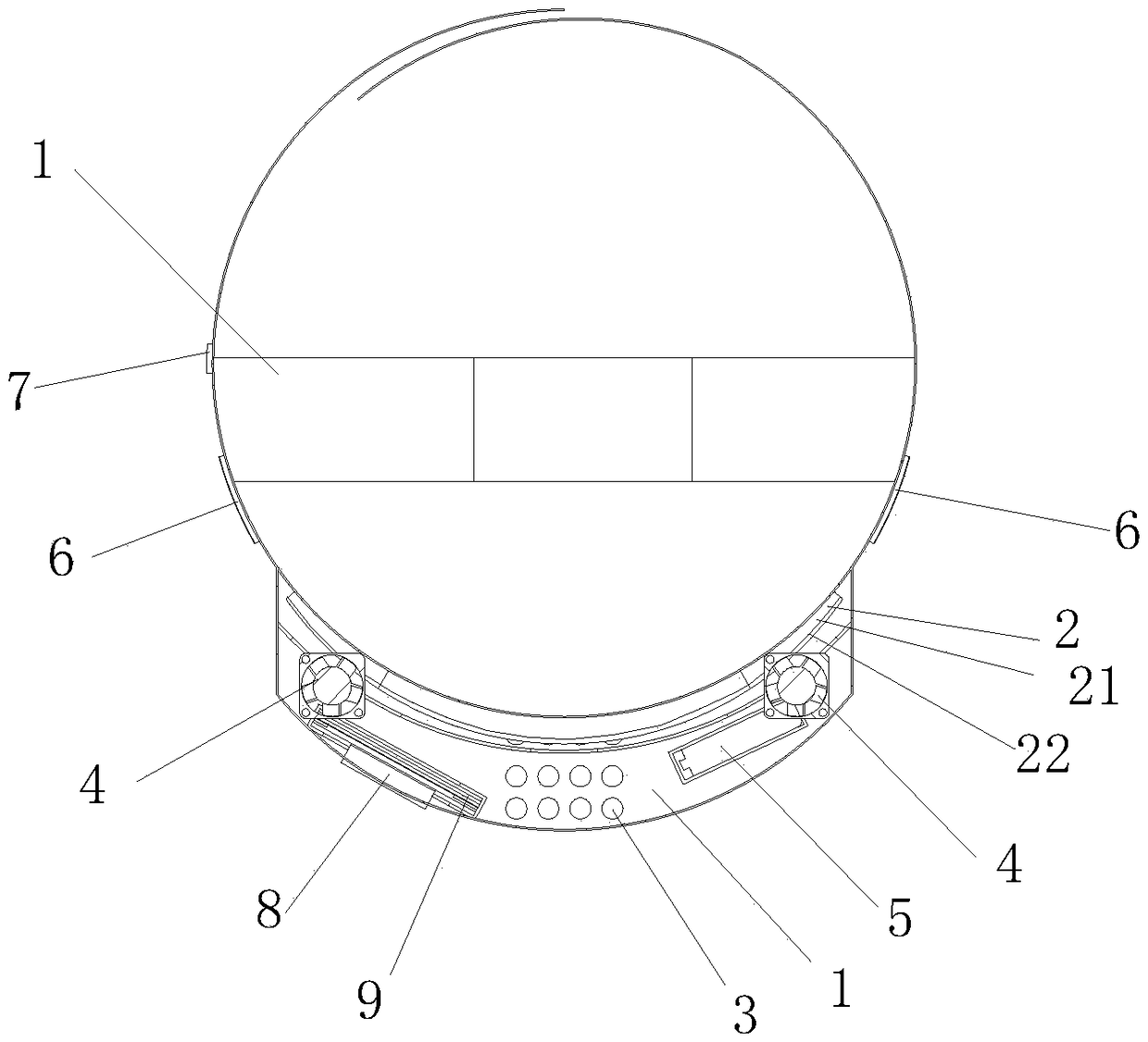 Head-mounted automatic cooling device and a cooling method