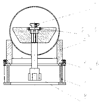 Flange mould system of shell branch hole of high-voltage switch