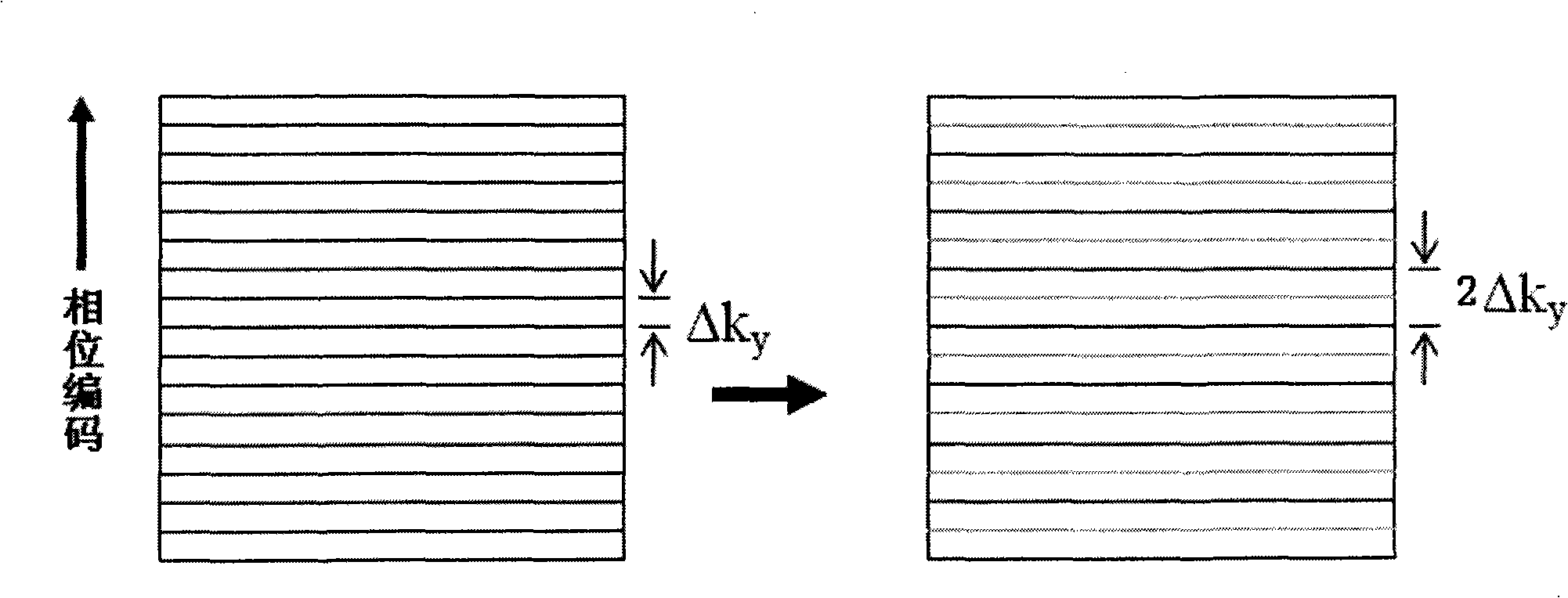 Parallel collection image reconstruction method and device