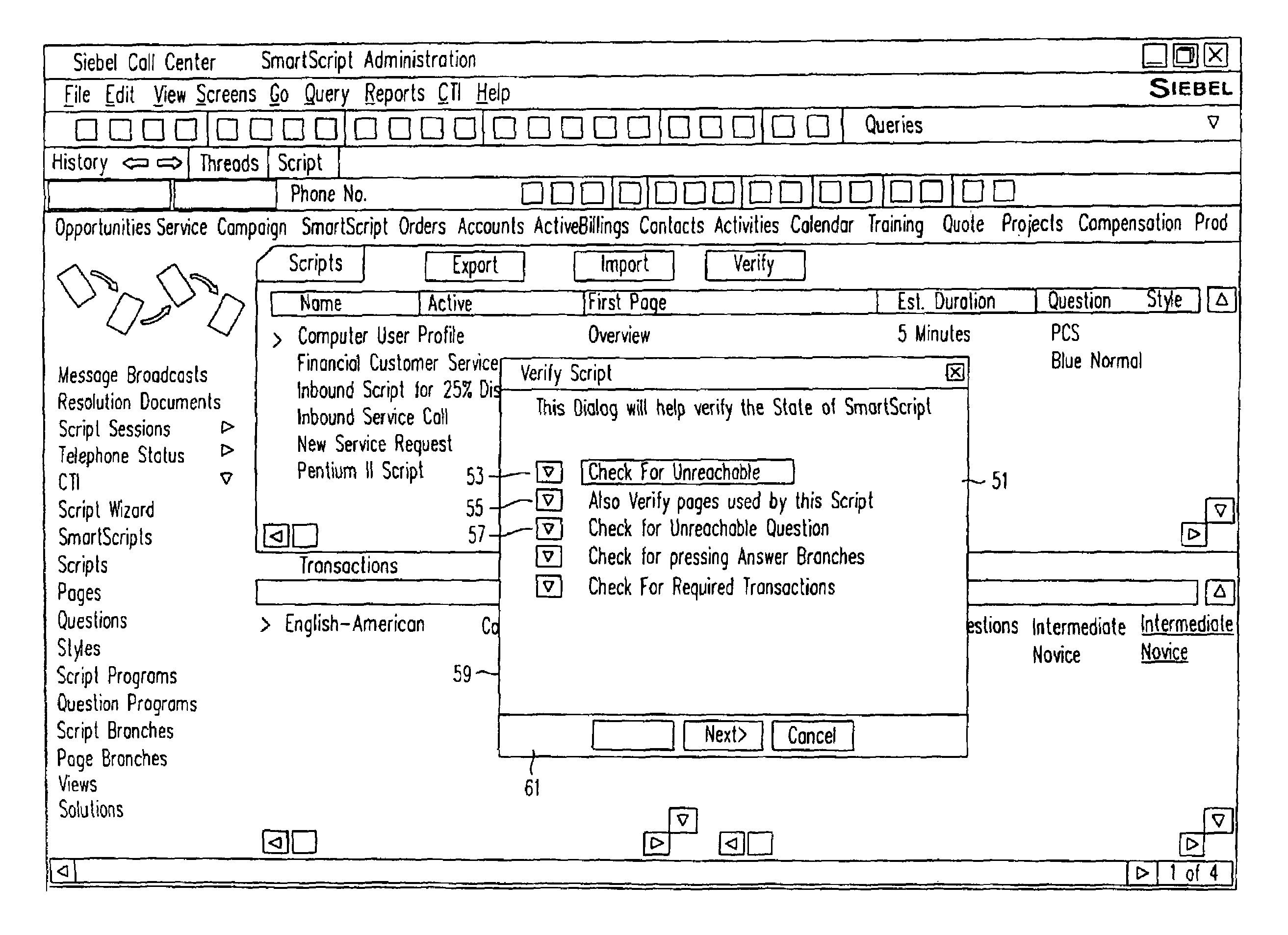 System and method for smart scripting call centers and configuration thereof