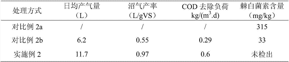 Echinocandin fungi residue and sludge mixing wet-type anaerobic digestion cooperated disposal method