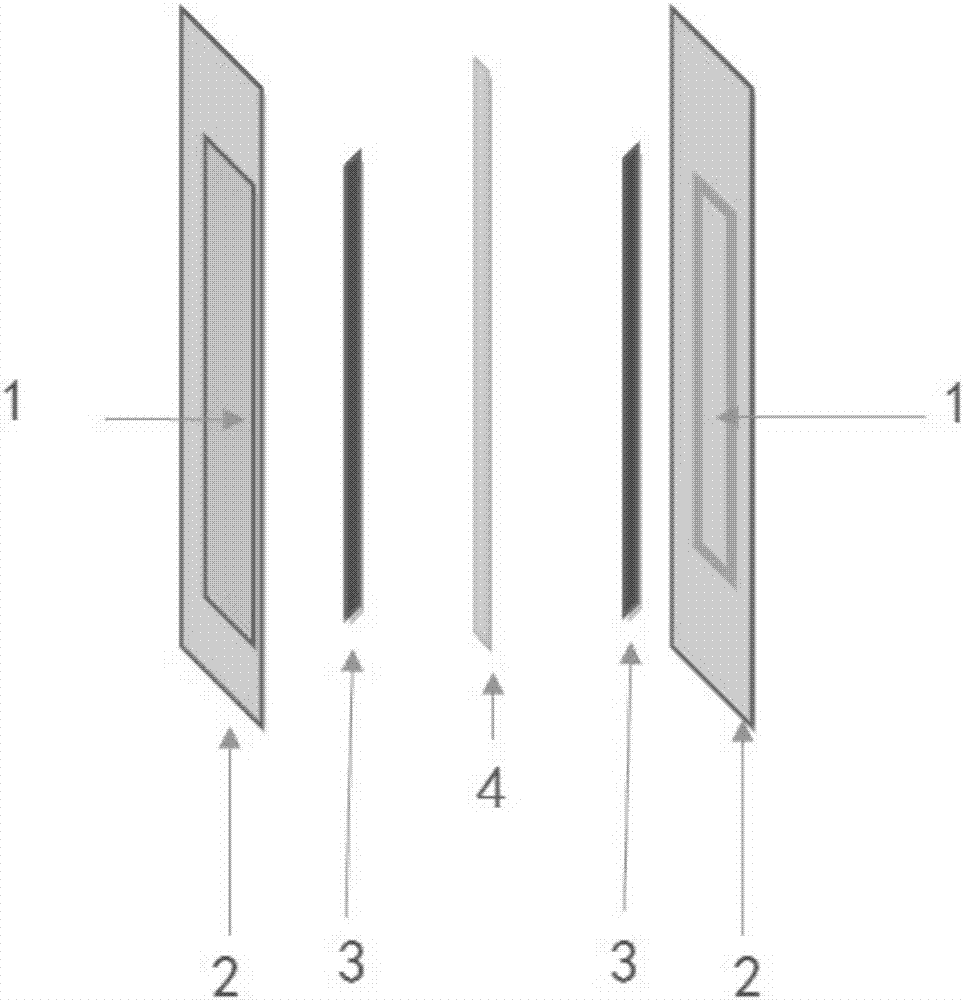 Preparation of membrane electrode for electrolytic tank and application of membrane electrode