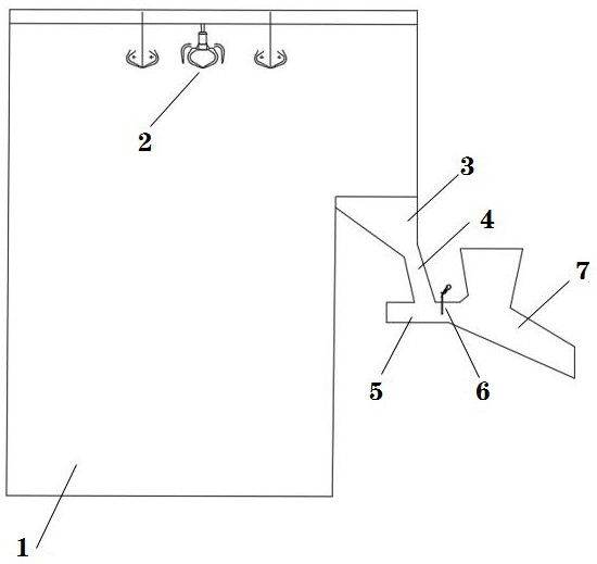 Feeding system for collaborative incineration of household garbage, general industrial solid waste and sludge