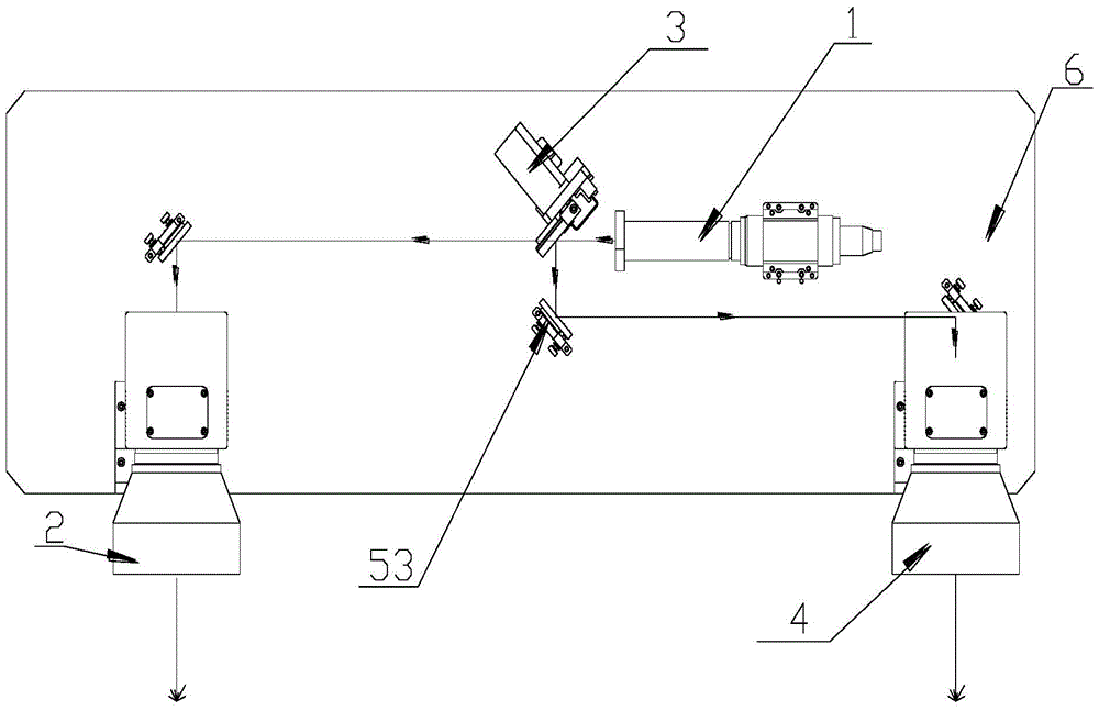 Laser processing equipment and optical path switching device thereof