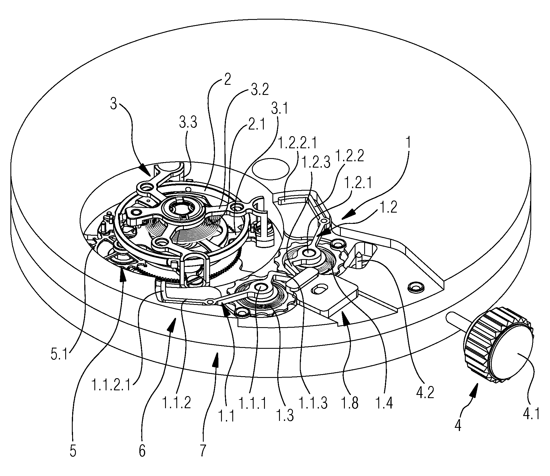 Balance stop device for watch pieces with tourbillon cage