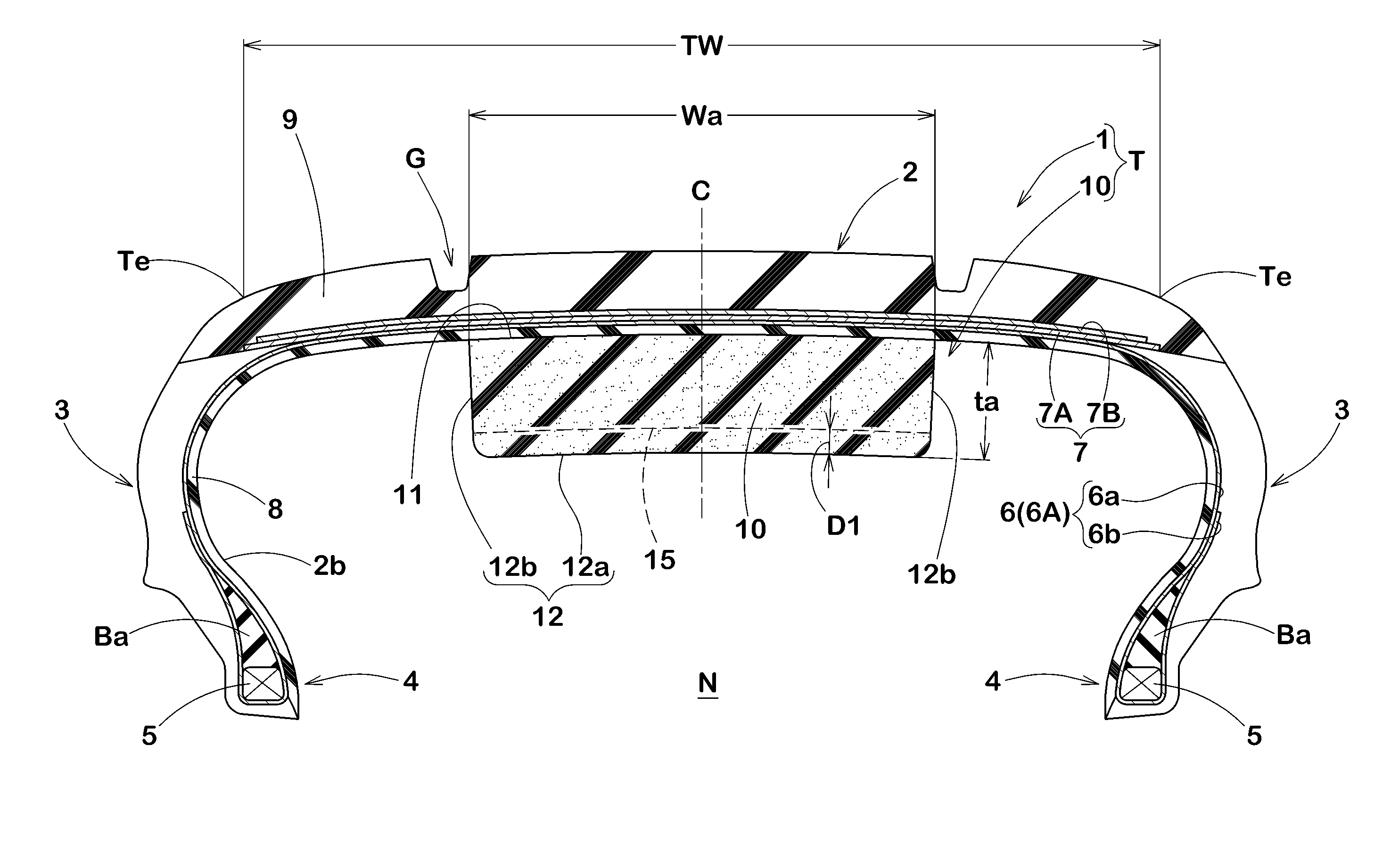 Sound-suppressor-equipped pneumatic tire, and sound suppressor for tires